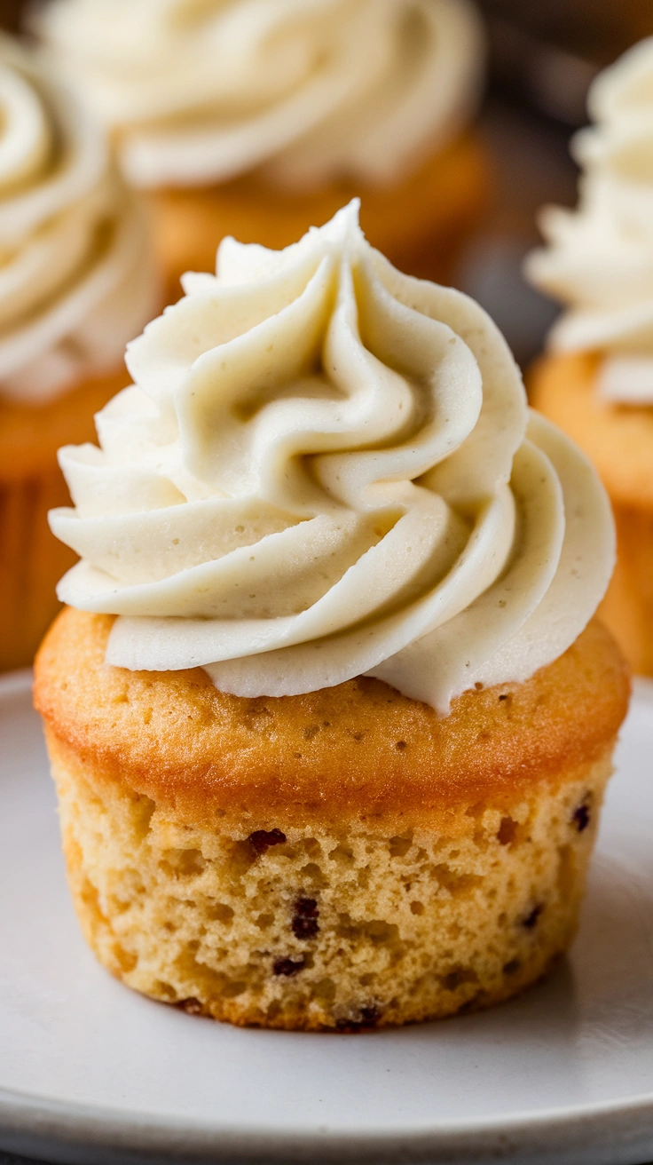 Bite-Sized Mini Vanilla Cupcakes
