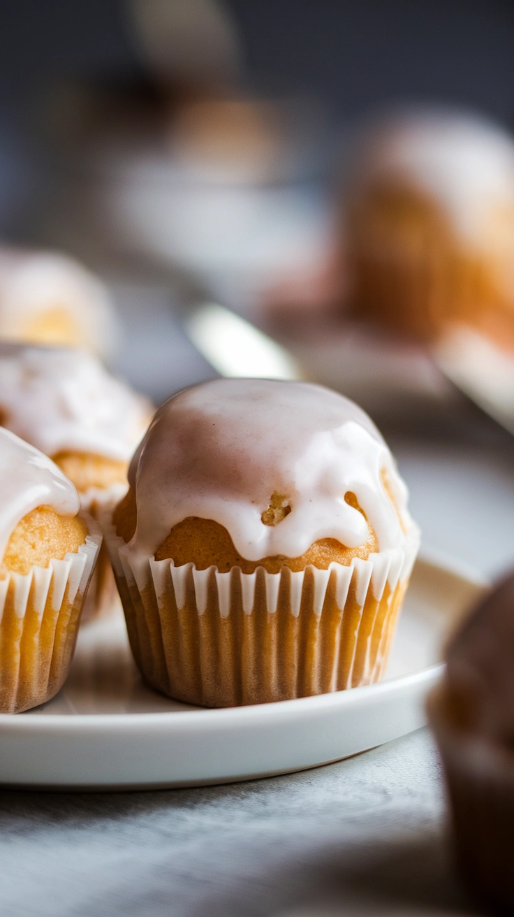 Mini Vanilla Cupcakes with Frosting