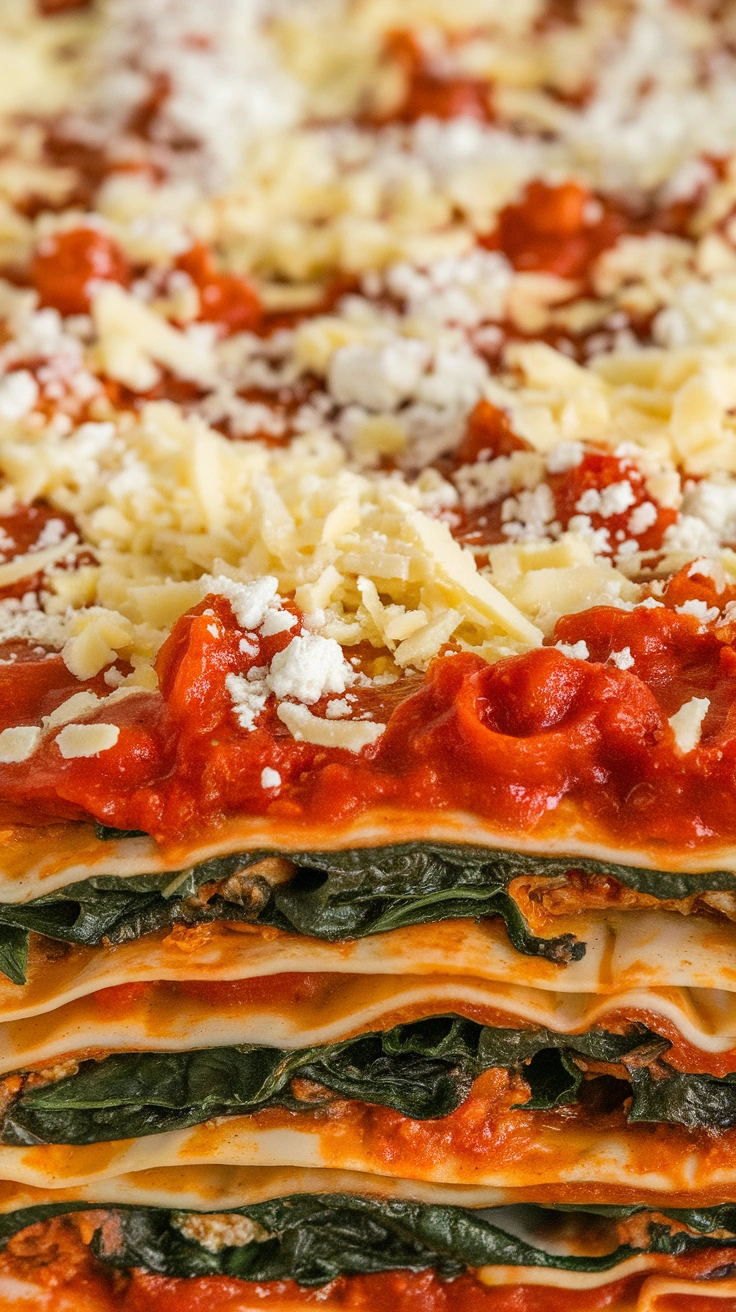 Layered Lasagna with No-Boil Noodles