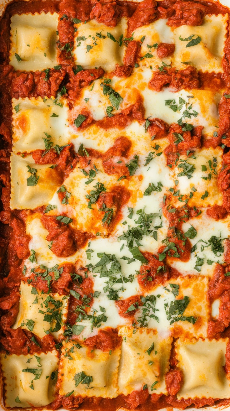 Baked Ravioli Lasagna Casserole