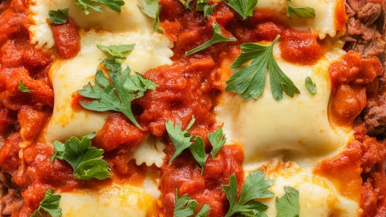 Ravioli Lasagna Casserole - Featured