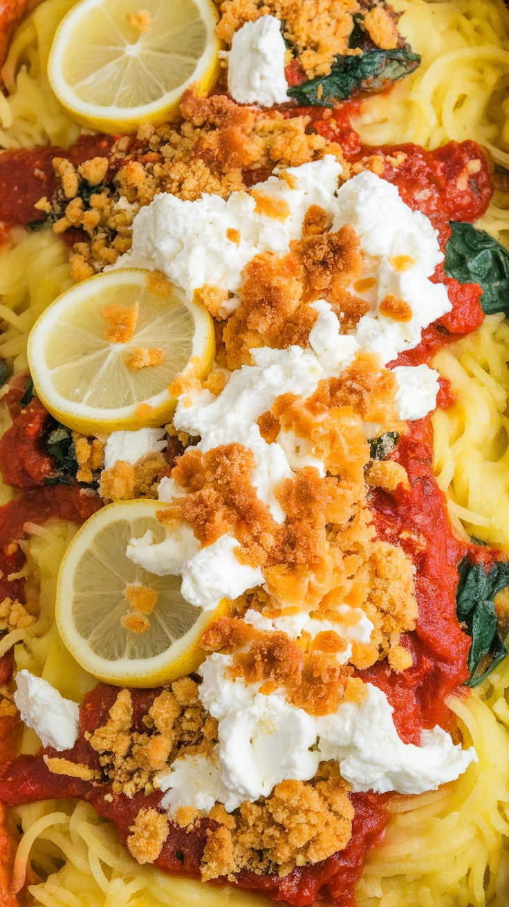 Baked Spaghetti Squash White Lasagna