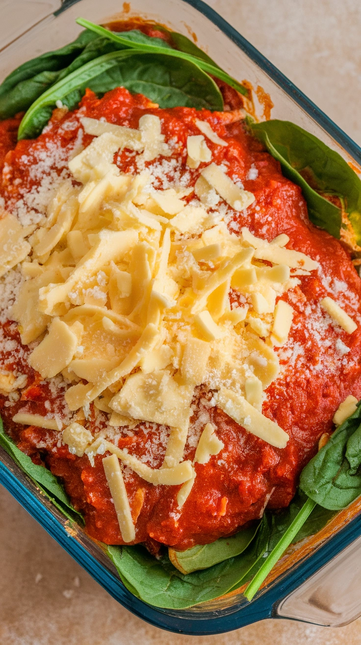 Creamy Spinach Lasagna