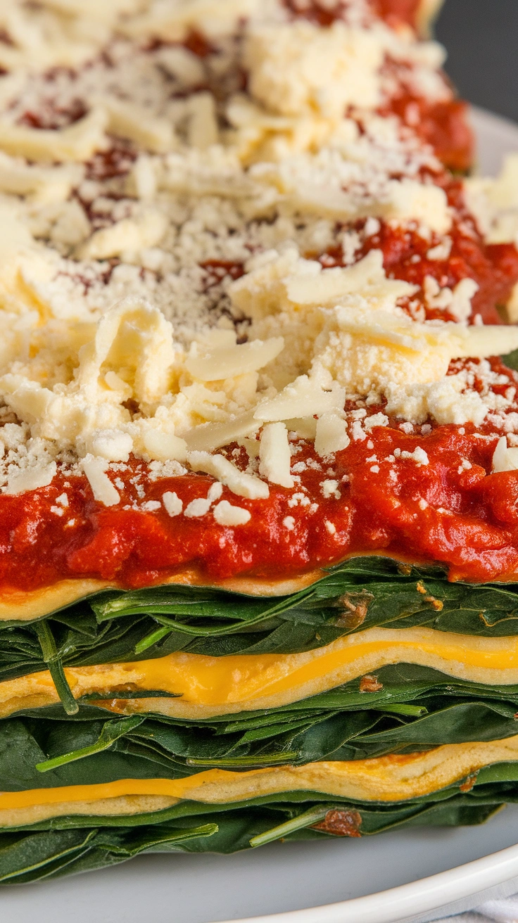 Creamy Spinach Lasagna