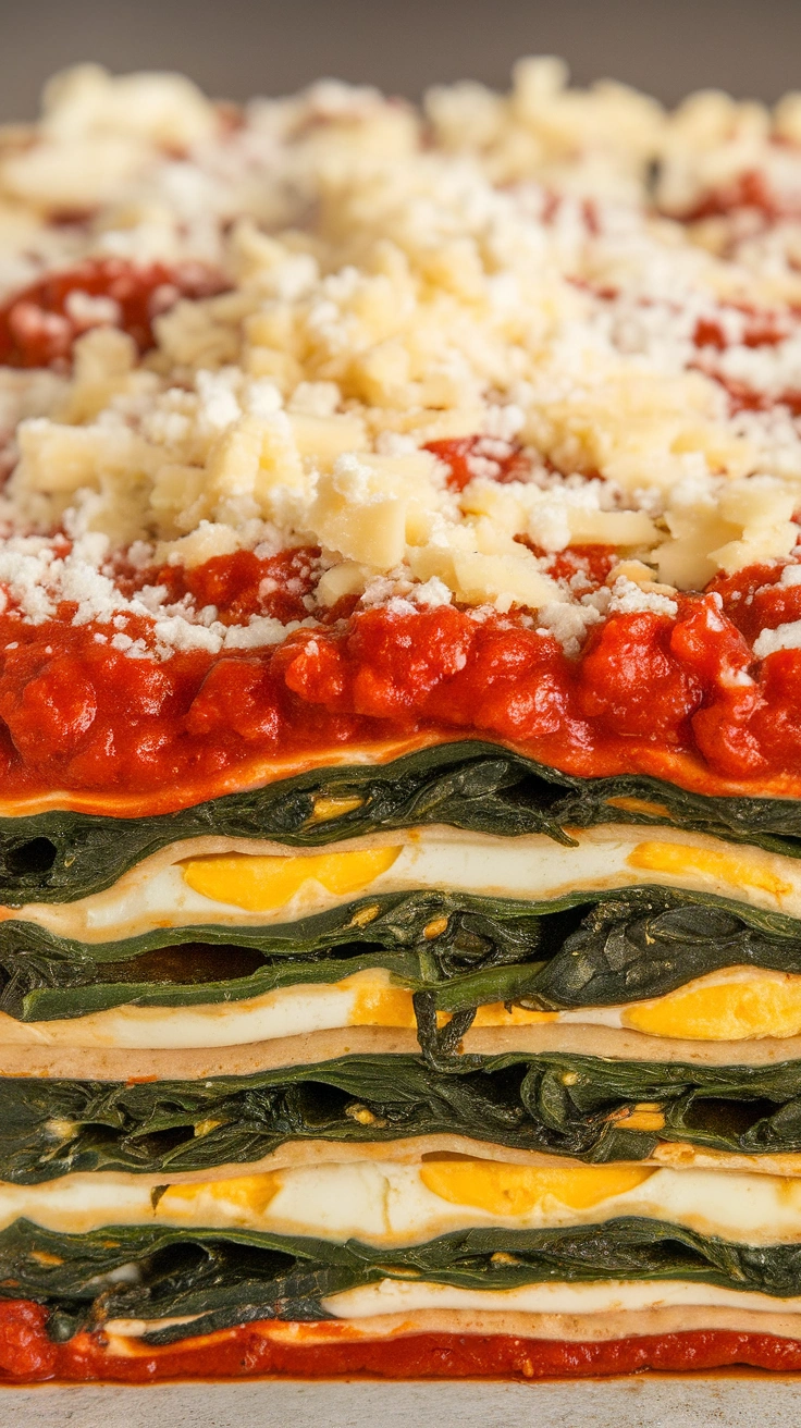 Creamy Spinach Lasagna