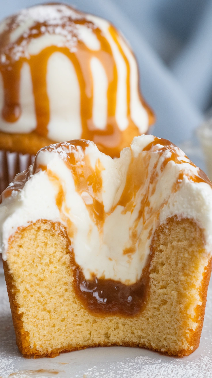 Tres Leches Cupcakes with Whipped Cream