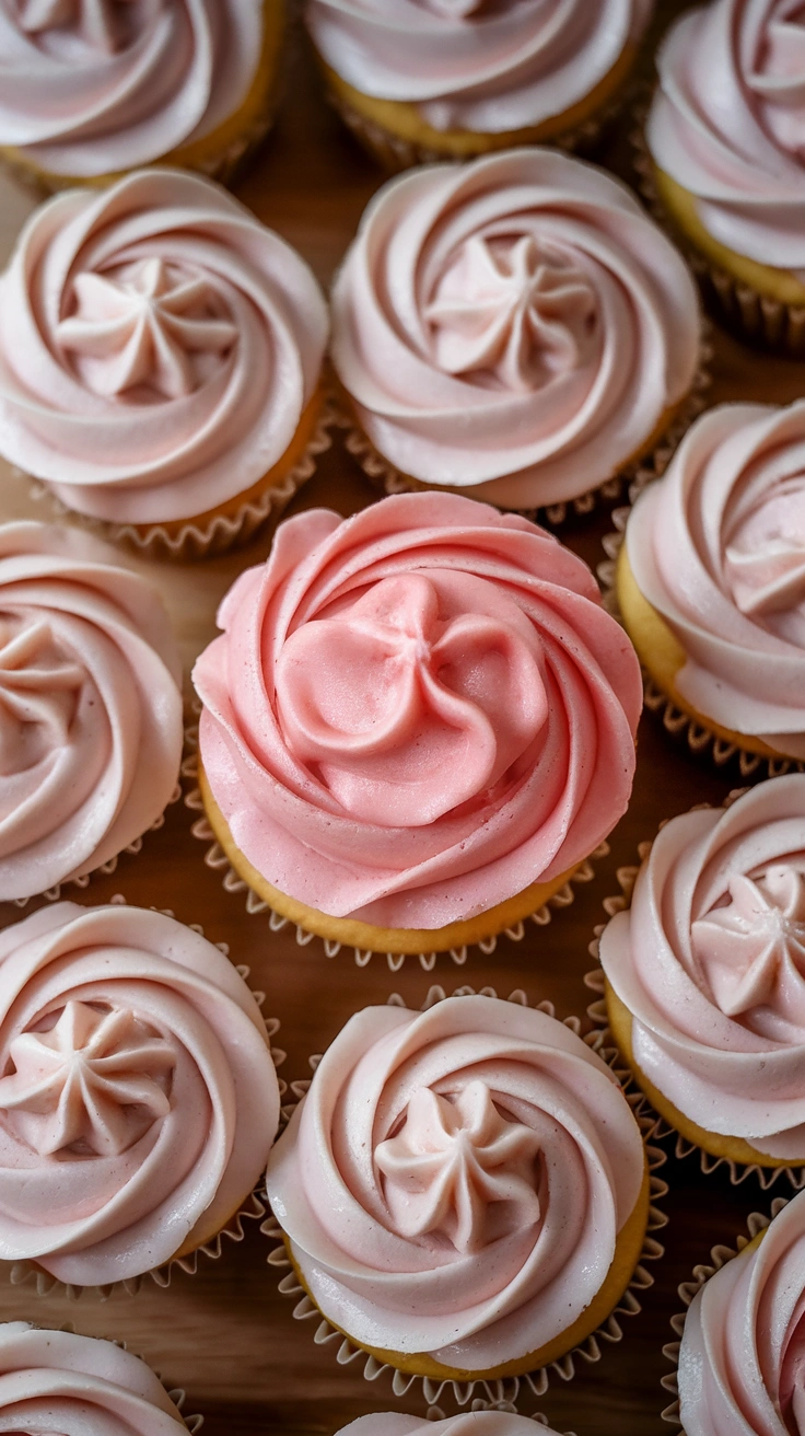 Vanilla Cupcakes with Candy Toppings