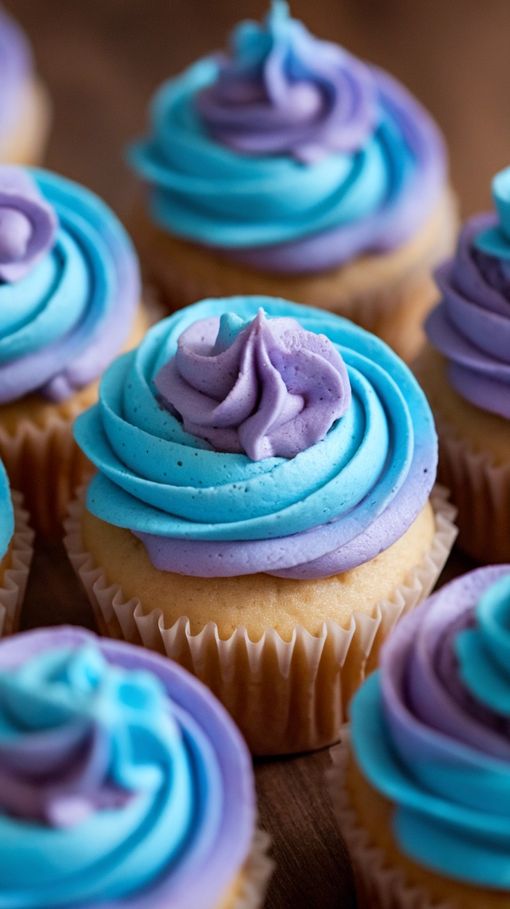 Vanilla Cupcakes with Candy Toppings