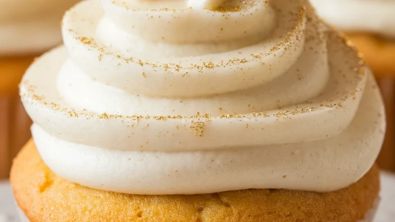 Vanilla Cupcakes With Vanilla Buttercream Frosting - Featured