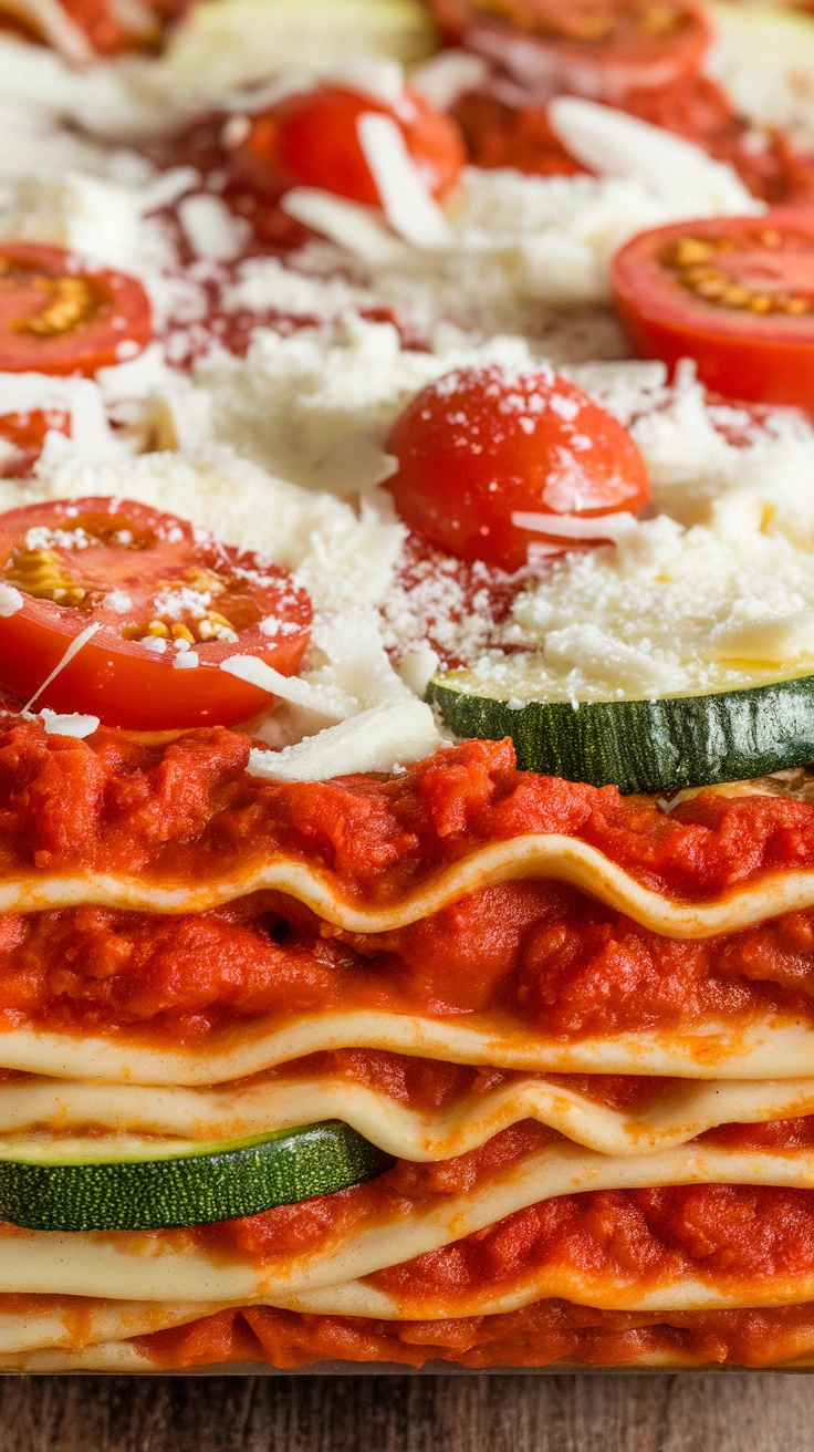 Garden Vegetable and Spinach Lasagna