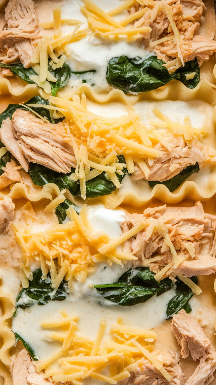 White Chicken Alfredo Lasagna