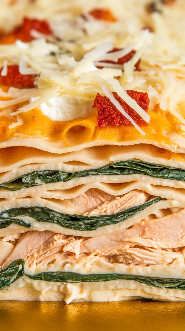 Creamy White Chicken Lasagna