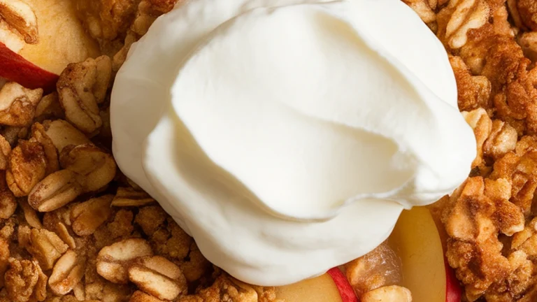 Apple Crisp with Oat Brown Sugar Topping - Featured