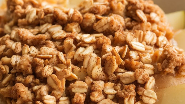 Apple Pear Brown Sugar Oat Crumble - Featured