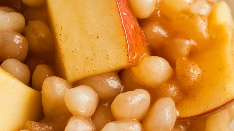 Apple Tapioca with Brown Sugar and Cinnamon - Featured