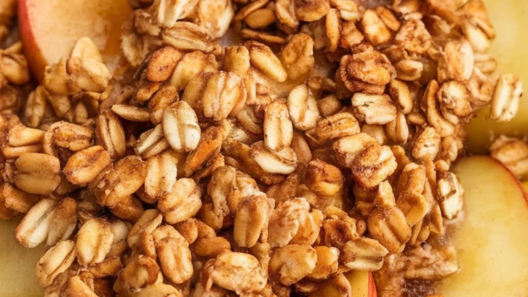 Apples with Brown Sugar Oat Crumble - Featured