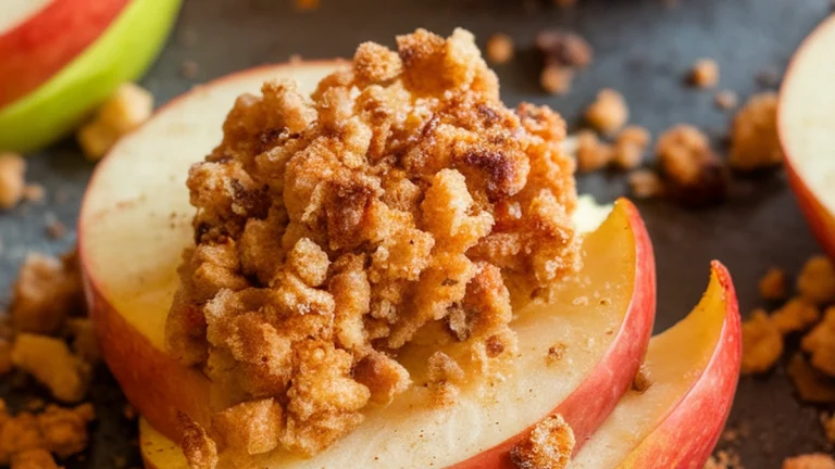 Apples with Cinnamon Butter Breadcrumbs - Featured