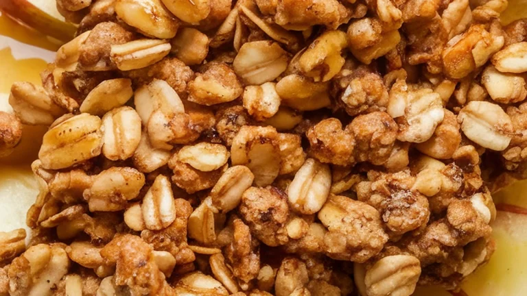 Apples with Cinnamon Oat Topping - Featured