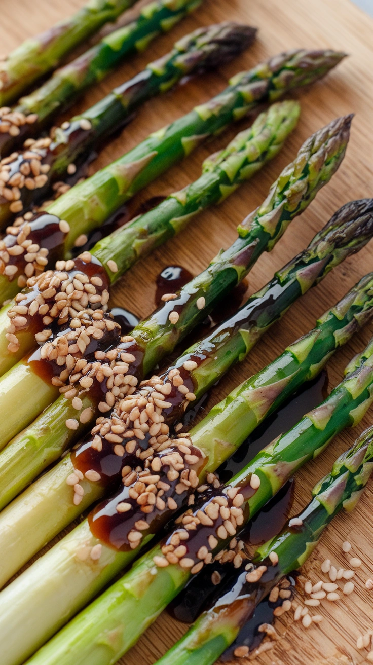 Asparagus with Soy Sauce and Sesame Seeds