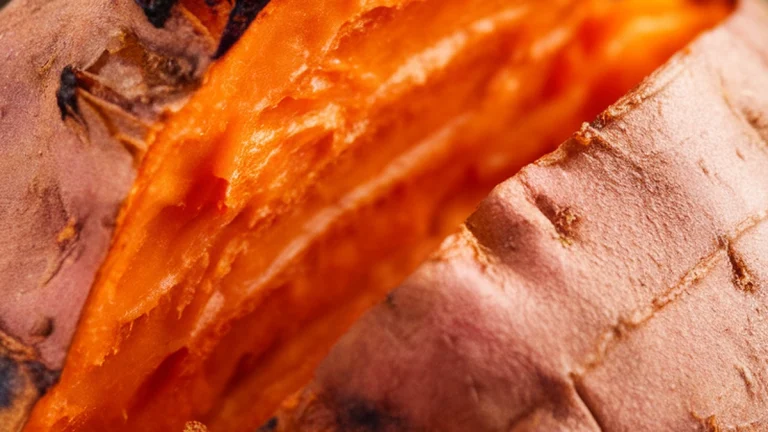 Baked Unpeeled Yam Style Sweet Potatoes - Featured