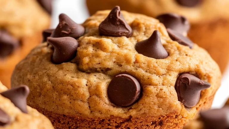 Banana Chocolate Chip Muffins - Featured