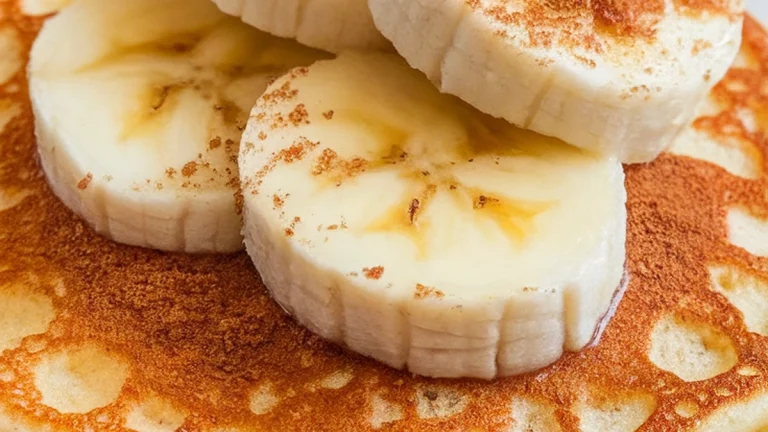 Banana Cinnamon Pancakes - Featured