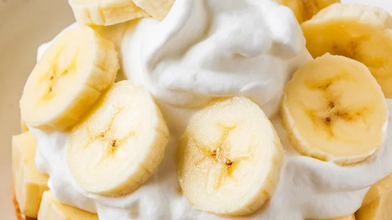 Banana Cream Pie with Biscuit Crust - Featured