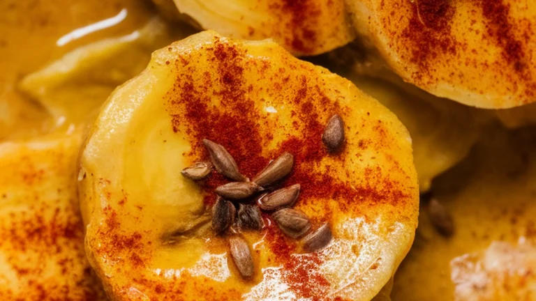 Banana Curry with Cumin and Cream - Featured