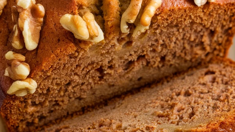 Banana Walnut Bake with Turbinado Sugar - Featured