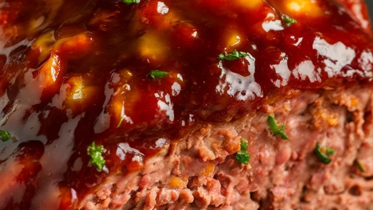 Beef Meatloaf with Barbecue Worcestershire Sauce - Featured