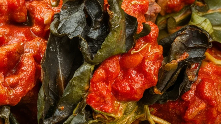 Beef with Ashwe Leaves and Tomato Chiles - Featured