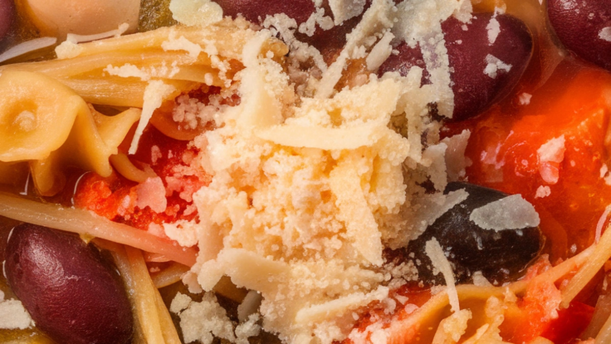 Black and Kidney Bean Soup with Tomatoes - Featured