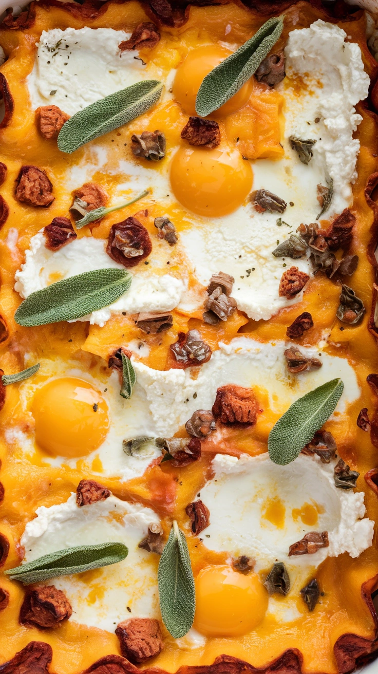 Savory Butternut Squash and Sage Lasagna