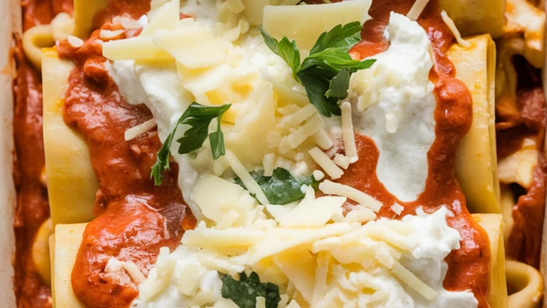 Chicken Alfredo Lasagna Rollups - Featured