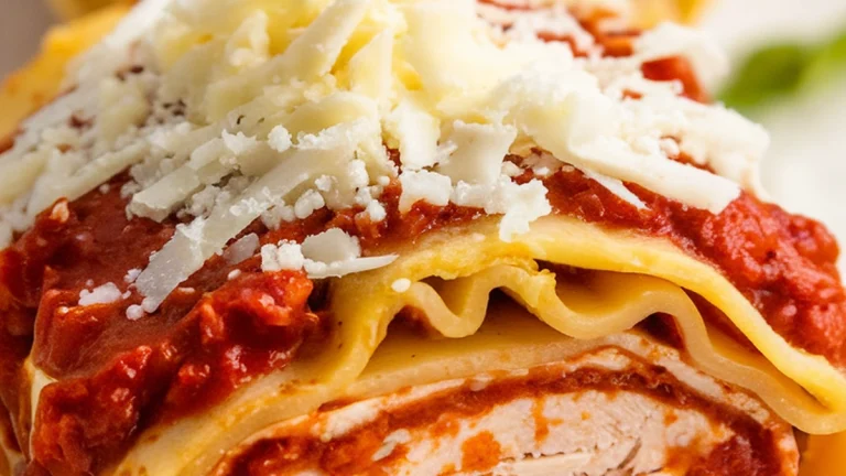 Chicken Lasagna Roll Ups - Featured