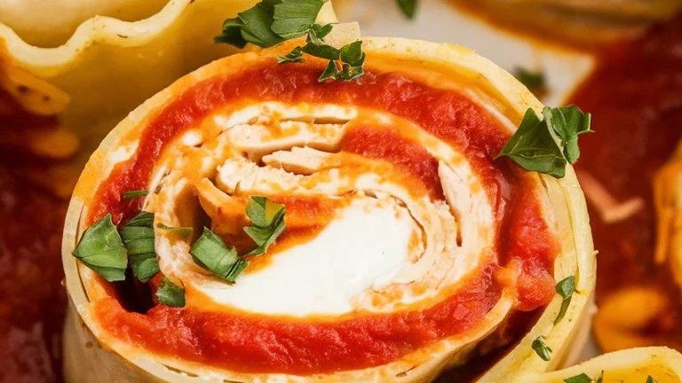 Chicken Lasagna Roll Ups - Featured