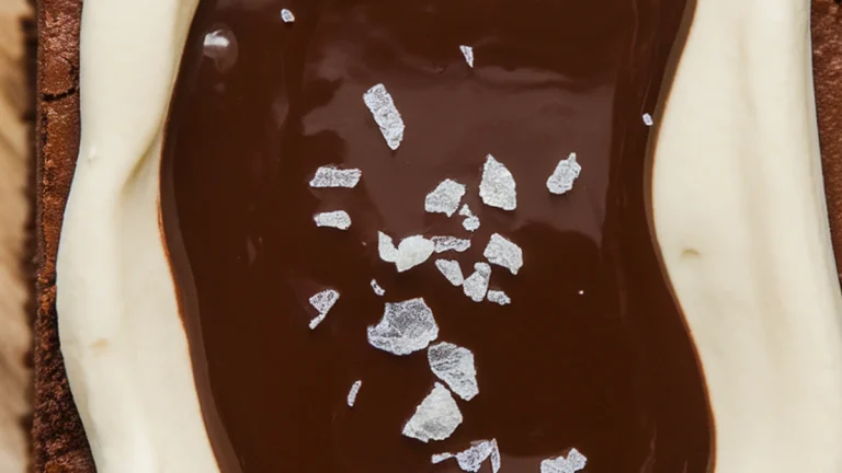 Chocolate Brownies with Cream Cheese Mascarpone Ganache - Featured