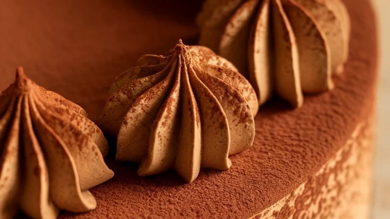 Cream Cheese and Sour Cream Cocoa Espresso Dessert - Featured