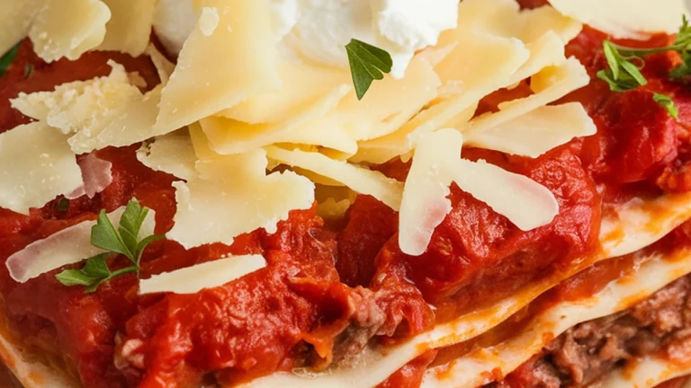 Crockpot Lasagna - Featured