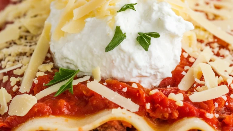 Crockpot Lasagna - Featured