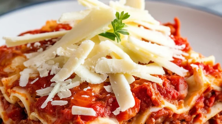 Crockpot Lasagna - Featured