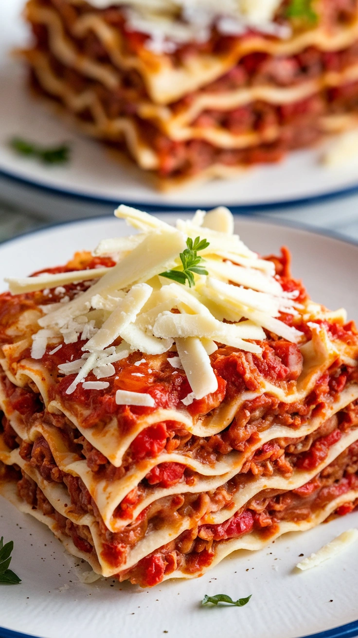 Slow Cooker Beef Lasagna