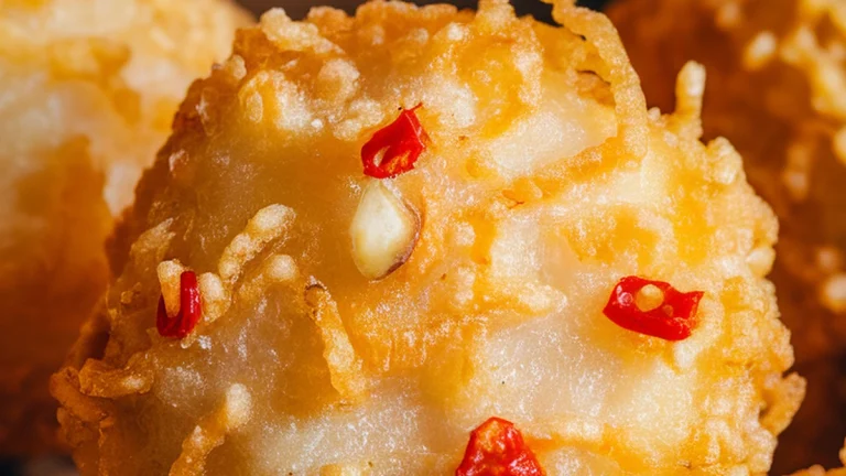 Deep Fried Bean Balls with Scotch Bonnet - Featured