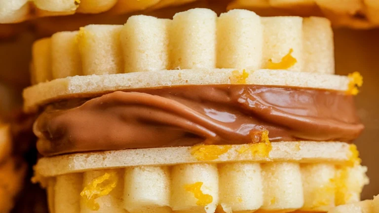 Dulce de Leche Filled Cornstarch Cookies - Featured