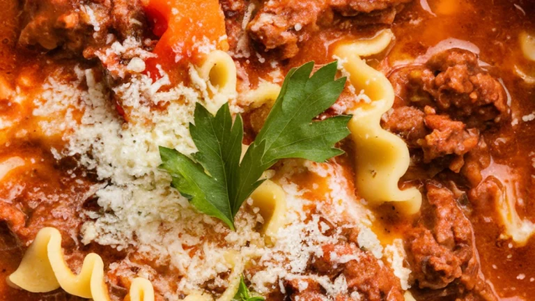 Easy Lasagna Soup Recipe - Featured