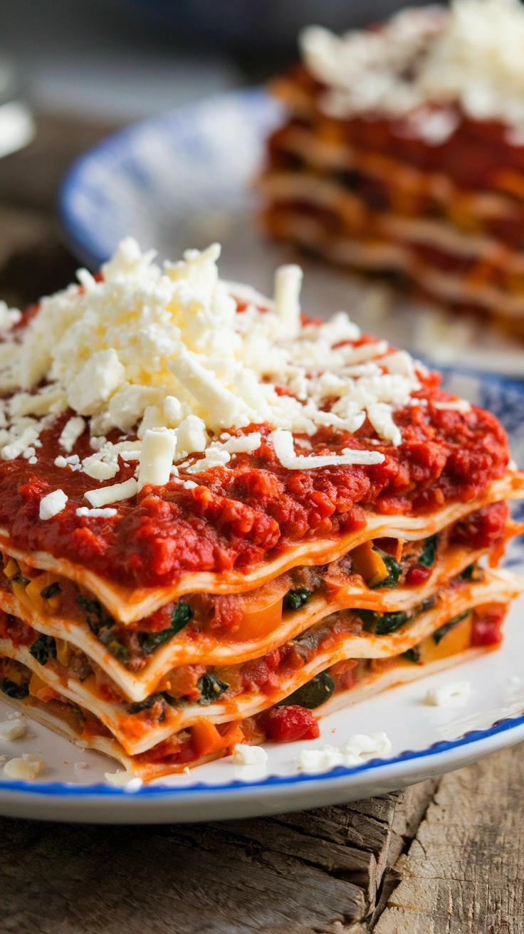 Easy Vegetarian Lasagna