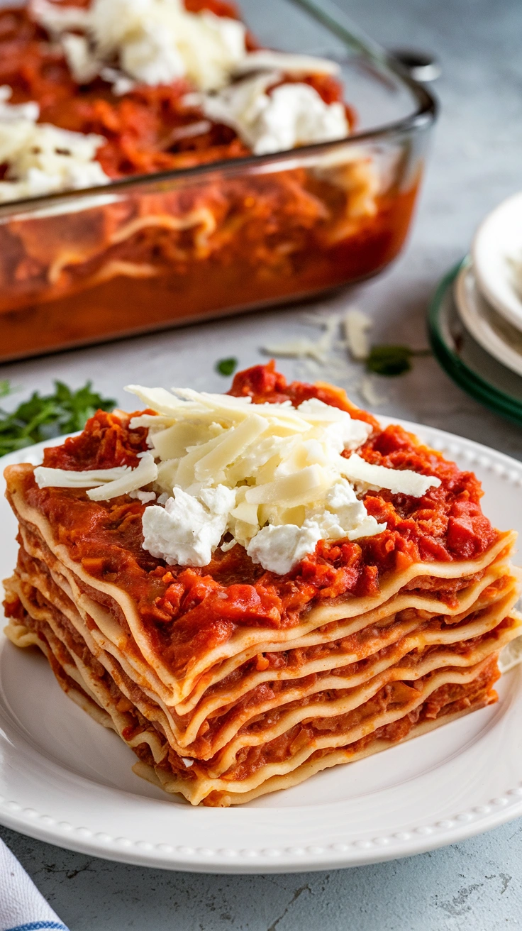 Easy Vegetarian Lasagna