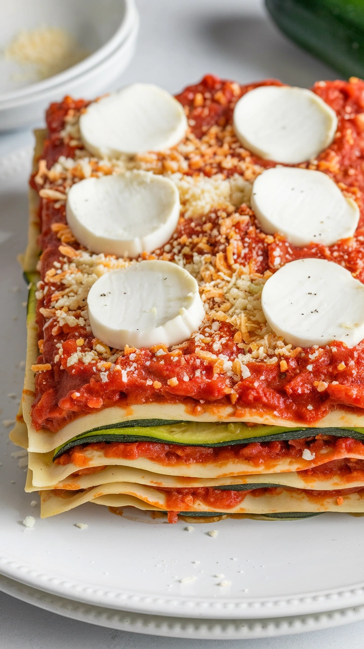 Low Carb Zucchini Lasagna