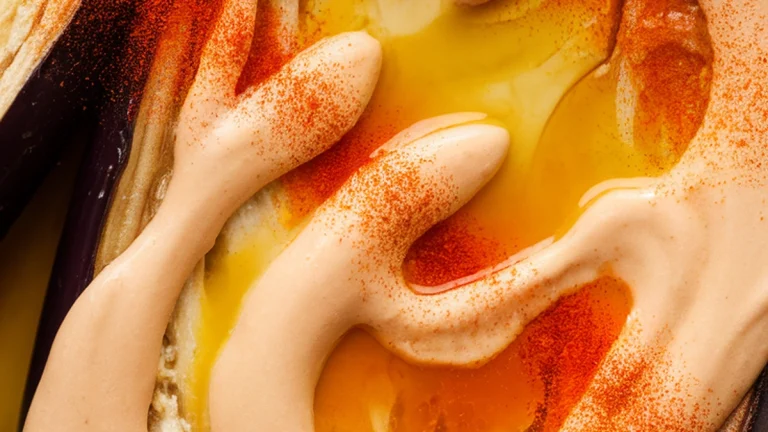 Eggplant with Tahini Garlic and Lemon - Featured