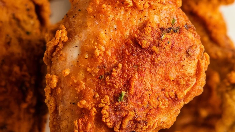 Fried Chicken with Paprika Garlic Herb Coating - Featured